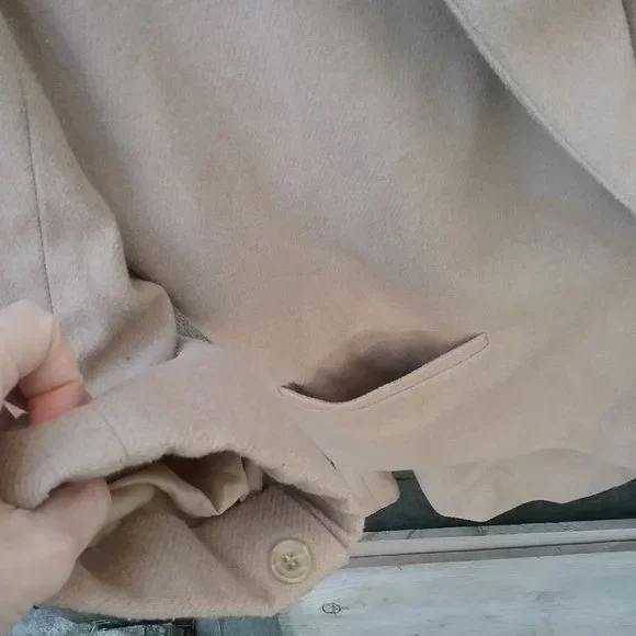 Vintage Wool Blend Tan/Camel Skirt Suit Light Academia Office